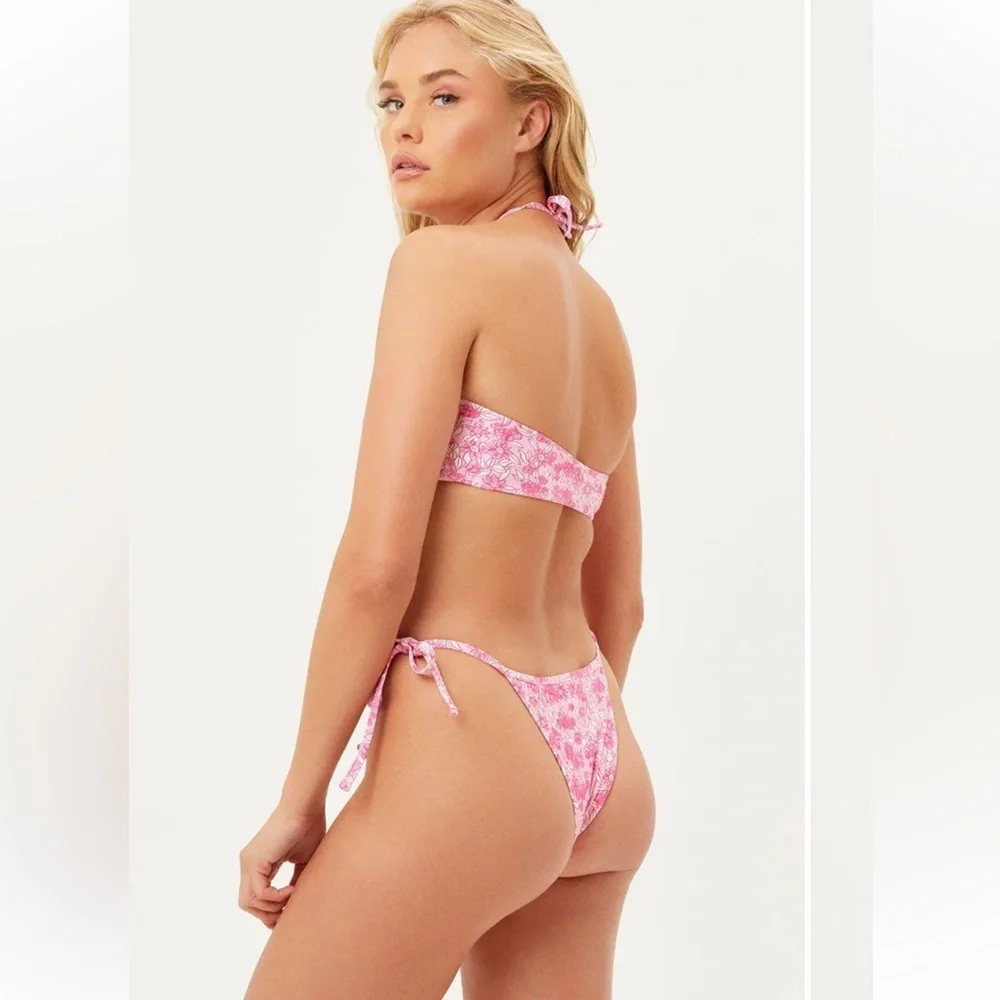 Frankie’s Bikinis Atlas ruffle bikini bottoms